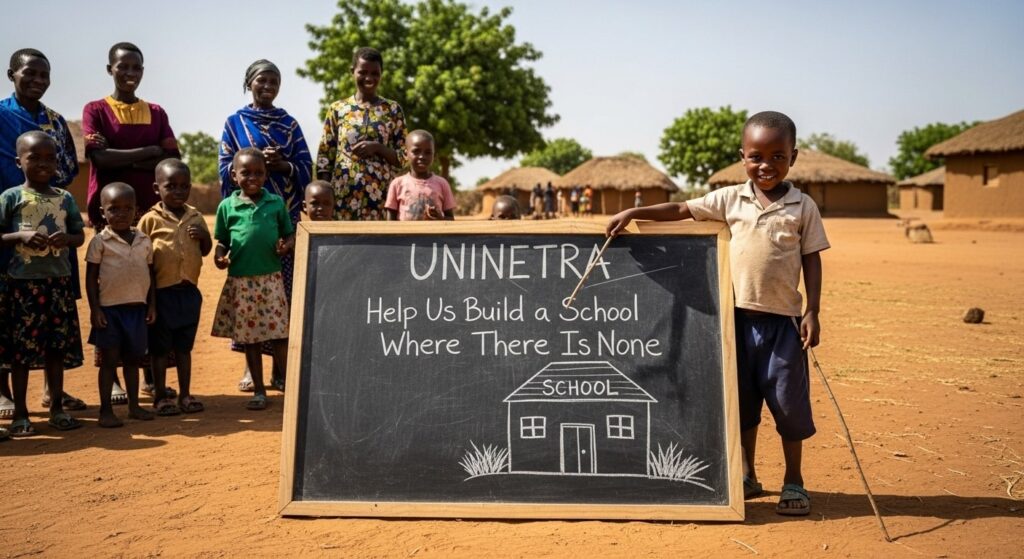 uninetra Help Us Build a School Where There Is None unr